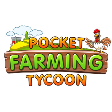Idle Farming Tycoon logo white background